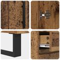 vidaXL Servírovacia skriňa so zásuvkou Staré drevo 69,5 x 34 x 90 cm