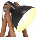 vidaXL Stojanová lampa čierna masívne mangovníkové drevo E27