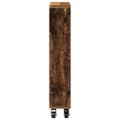 vidaXL Úzky úložný vozík staré drevo 48x13x68 cm kompozitné drevo
