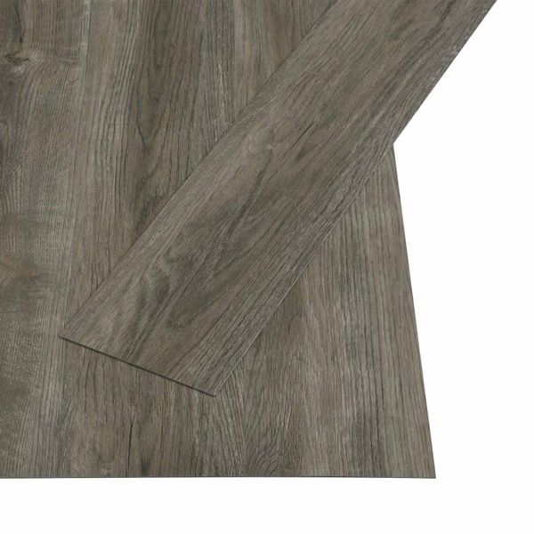 vidaXL Samolepiaca podlahová doska 32 pcs Sivá a hnedá 4,46 m² PVC