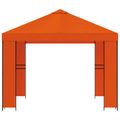 vidaXL Altánok 3 x 3 m Oranžová Polyester a oceľ 190 gsm