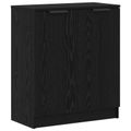 vidaXL Servírovacia skriňa 3 ks Čierny dub 121 x 30 x 70 cm