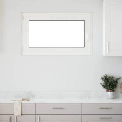 vidaXL Podkrovné okno RISOR 100 x 60 cm PVC a sklo Biela