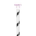 vidaXL Pletené lodné lano biele 4 mm x 250 m polyester