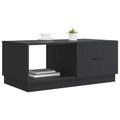 vidaXL Konferenčný stolík Čierna 90 x 50 x 37 cm Kompozitné drevo