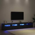 vidaXL TV skrinka 2 ks Čierny dub Kompozitné drevo