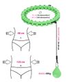 Masážna obruč HMS HHW12 plus size so závažím zelená