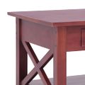vidaXL Konferenčný stolík hnedý 100x55x46 cm masívne mahagónové drevo