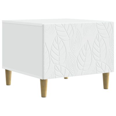 vidaXL Konferenčný stolík Biela 50 x 49 x 40 cm Kompozitné drevo