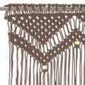 vidaXL Záclona macrame sivo-hnedý 140x240 cm bavlna