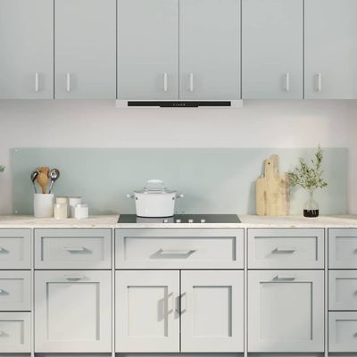 vidaXL Kuchynský obklad 2 pcs Biela 100 x 40 cm tvrdené sklo
