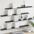 vidaXL Závesná polica 4 ks Antracit 100 x 9 x 2,5 cm Oceľ