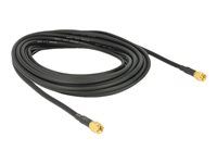 Anténny kábel - SMA (M) do SMA (M) - 10 m - LMR-195 - čierna