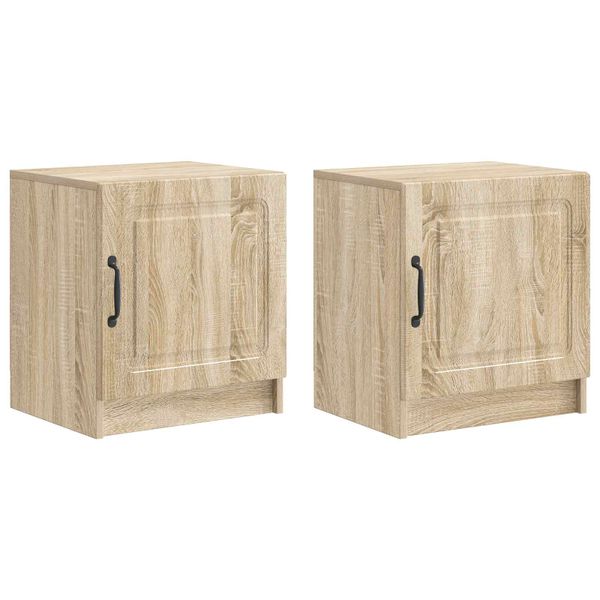 vidaXL Nočný stolík 2 pcs Dub sonoma 43 x 34,5 x 47 cm
