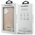 Puzdro Karl Lagerfeld pre iPhone 17 6,1" Choupette Pin MagSafe ružové