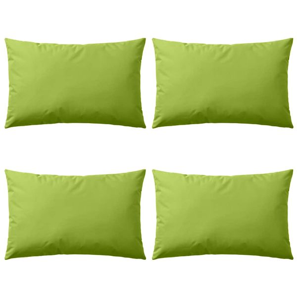 vidaXL Vankúše do exteriéru 4 ks jablkovo zelené 60x40 cm