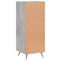 vidaXL Komoda betónovo sivá 34,5x34x90 cm spracované drevo