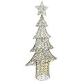 vidaXL Vianočný stromček 240 LED Teplá biela 180 cm Ratan