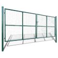 vidaXL Pletená záhradná brána 400x150 cm