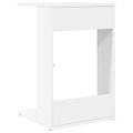 vidaXL Bočný stôl Biela 40 x 38 x 62,5 cm Kompozitné drevo