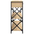 vidaXL Konzolový stolík dub sonoma 100x28x75 cm kompozitné drevo