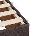 vidaXL Boxspring posteľ s matracom tmavohnedá 120x190 cm látka