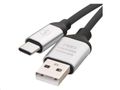 Kábel USB-C 2.0 - USB-A 2.0 čierny 1.00 m EMOS SM7025BL