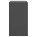 vidaXL Lavica na topánky sivá 94,5x31x57 cm kompozitné drevo