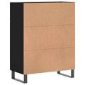 vidaXL Komoda čierna 69,5x34x90 cm kompozitné drevo