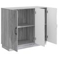 vidaXL Servírovacia skriňa Sivá sonoma 89 x 34,5 x 77 cm