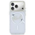 Puzdro Karl Lagerfeld pre iPhone 17 Pro 6,3" IML Choupettes Karl Script Logo MagSafe priehľadné