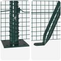 vidaXL Zvarené drôtené pletivo s betónovým základom 50 x 1,4 m Zelená