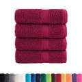 vidaXL Prémiové umývacie utierky SOLUND 4 ks bordové 30x30 cm 600 g/m²