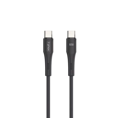 Kábel T-PHOX CABLE GENTLE USB-C/USB-C 60W čierny