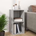 vidaXL Úložný box na vinyly, sivá sonoma 71x34x36 cm, kompozitné drevo