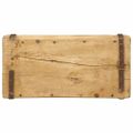 vidaXL Podnos s úložiskom Hnedá 30 x 14 x 9 cm Masívne obnovené drevo