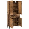 vidaXL Highboard 2 ks Staré drevo 69,5 x 34 x 180 cm Kompozitné drevo