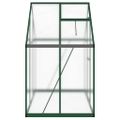 vidaXL Skleník so základovým rámom zelený 169x114x195 cm hliník