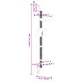 vidaXL Nástenné škrabadlo pre mačky krémové 187 cm