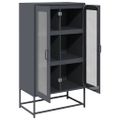 vidaXL Highboard Antracit 68x39x123 cm Oceľ