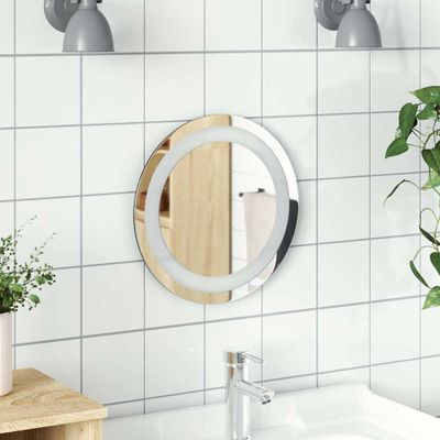 vidaXL LED kúpeľňové zrkadlo 30 cm okrúhle