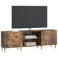 vidaXL TV skrinka Dymový dub 150 x 31 x 50 cm Kompozitné drevo