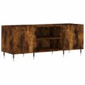 vidaXL Skrinka na platne dymový dub 121x38x48 cm kompozitné drevo
