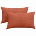 vidaXL Vankúše na pohovku 2 pcs Červenooranžová 50 x 30 cm
