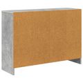 vidaXL Servírovacia skriňa Betónová šedá 88,5 x 27,5 x 63,5 cm