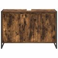 vidaXL Kúpeľňová skriňa Dymová dub 90 x 30 x 60 cm Kompozitné drevo