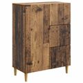 vidaXL Servírovacia skriňa so zásuvkou Staré drevo 66 x 34,5 x 90 cm