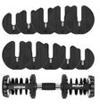 Automatická nastaviteľná liatinová činka 24 kg REBEL ACTIVE RBA-2303 Automatická nastavitelná litinová činka 24 kg REBEL ACTIVE RBA-2303