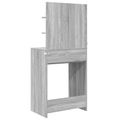 vidaXL Toaletné stolíky do spálne Sivý Sonoma 80 x 39,6 x 135 cm