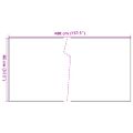 vidaXL Balkónová zástena hnedo-čierna 400x80 cm polyratan